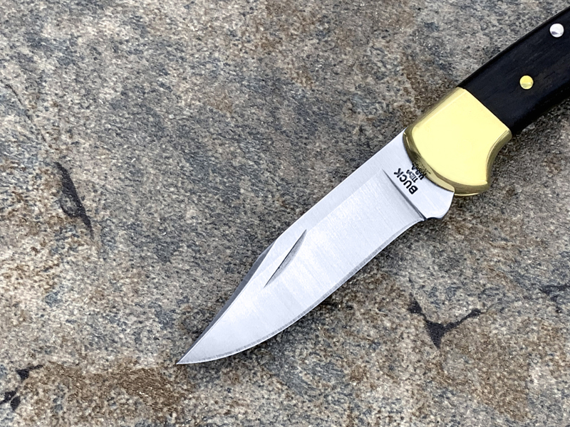 BUCK 巴克0112BRS-B Ranger®Knife 黄铜刀枕游骑兵实木柄经典折刀（现货）